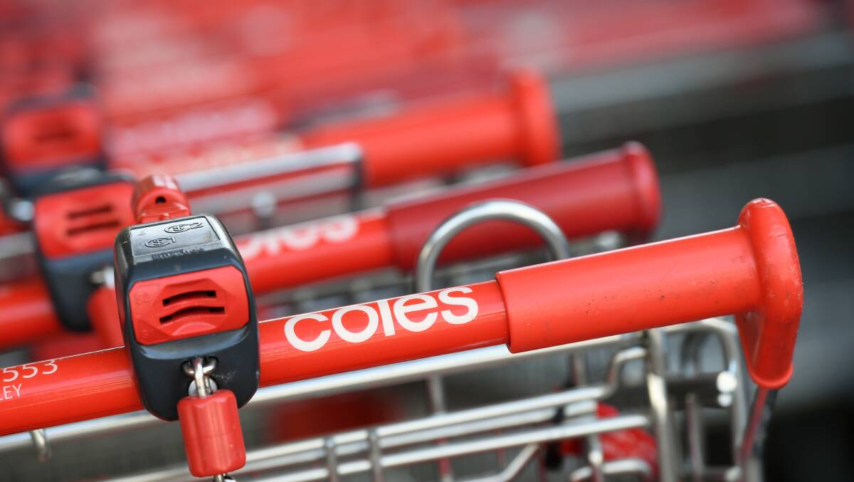 Supermarket giant Coles has announced 450 job losses. AAP Image:Joel Carrett