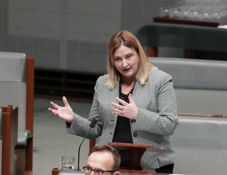 Centre Alliance MP Rebekha Sharkie, who has called for the criminal responsibility age to be raised from 10 to 14 years. Photo: Alex Ellinghausen
