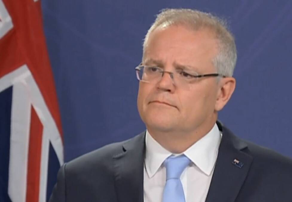 Prime Minister Scott Morrison holds a press conference on the bushfires on Thursday afternoon.