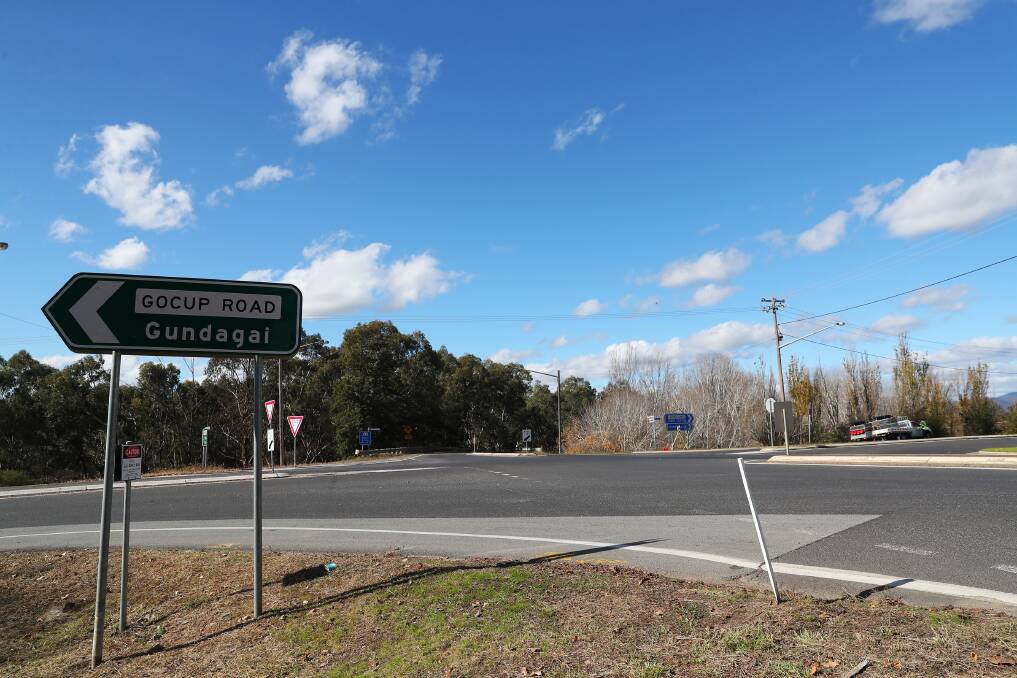 CRASH SITE: The Gocup Road and Snowy Mountains Highway intersection at Tumut, which has seen multiple major crashes and was the subject of a petition to Parliament.