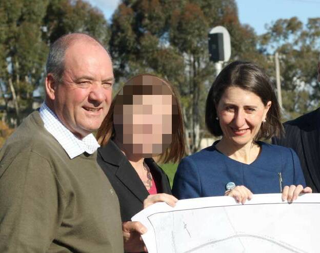Then-Wagga MP Daryl Maguire and NSW Premier Gladys Berejiklian in Wagga in 2017. Both Mr Maguire and Ms Berejiklian have been summoned to appear at ICAC next week.