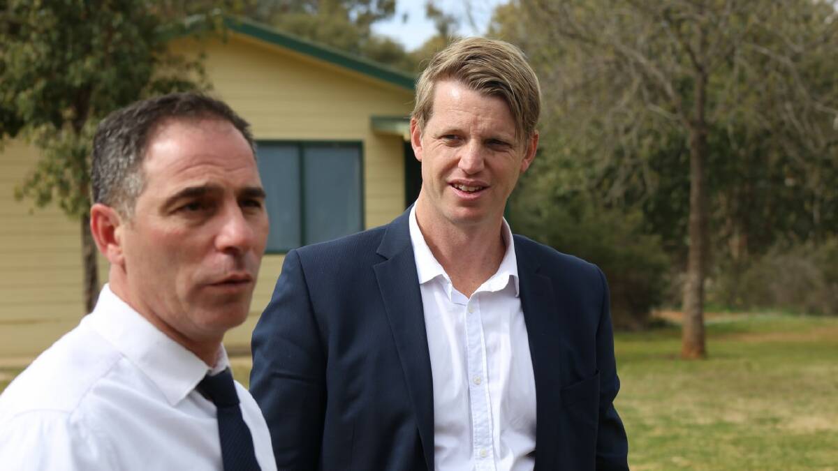 BACKLOG: NSW opposition education spokesman Jihad Dib and Labor candidate for Wagga Dan Hayes tour Wagga schools on Thursday.