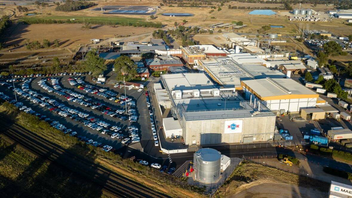 The Teys Australia meat processing plant at Bomen. The major Wagga employer has welcomed the federal government's new Australian Agriculture visa, which is designed to adress labour shortages in the indsutry. Picture: Teys Australia.