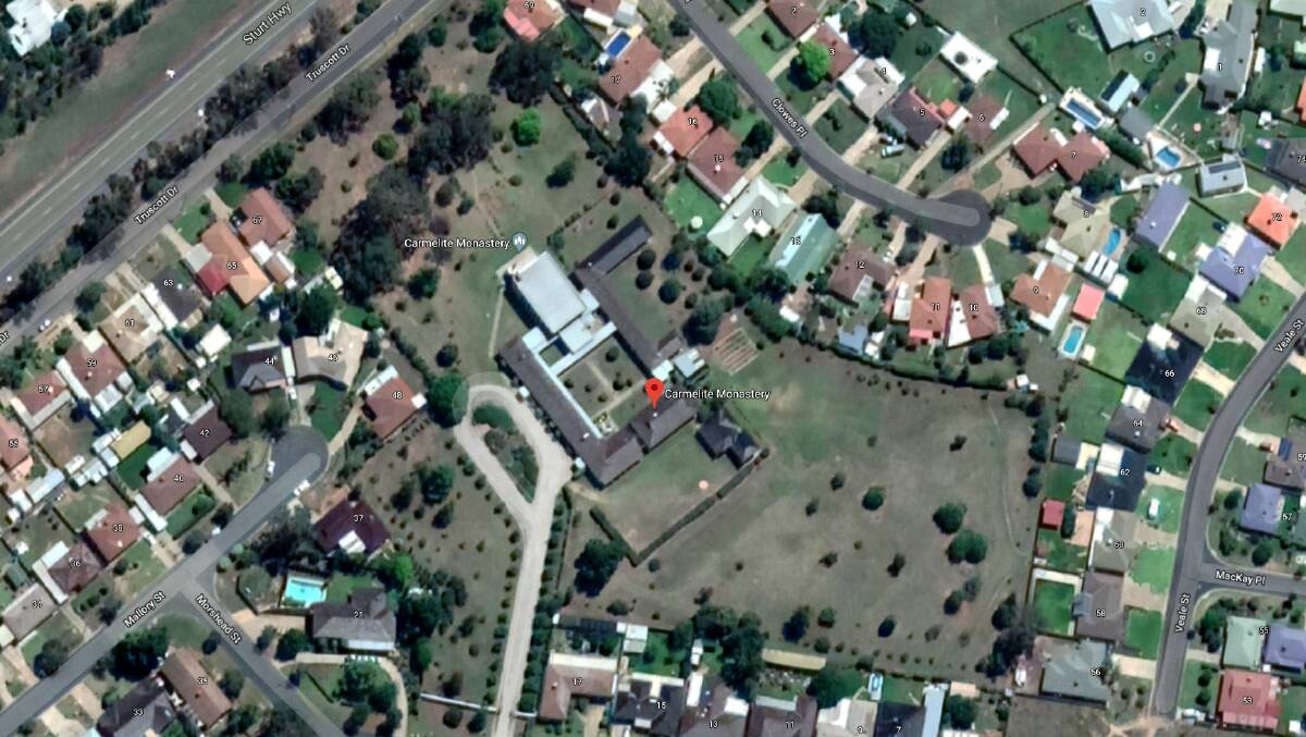 The six-acre grounds of Wagga's Carmelite Monastery in Ashmont. Picture: Google Earth.