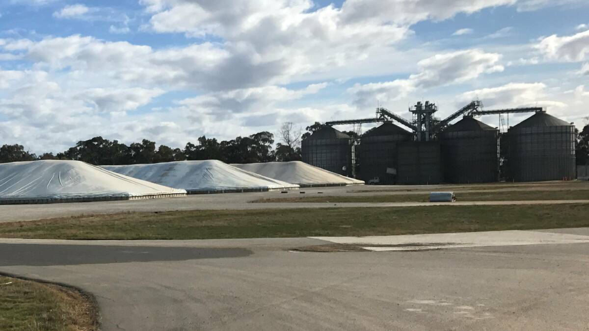 SOLD: Part of Temora-based BFB Limited's grain storage.