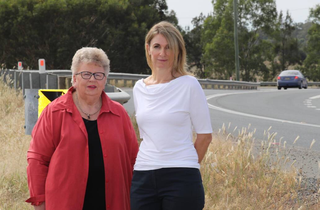CAMPAIGN: Rural Ratepayers' Association president Barbara Johnston and secretary Daniela Gooden, who are pushing for a Wagga bypass.