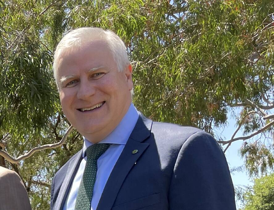 Riverina MP Michael McCormack, who has reconfirmed he will stand for re-election at the next federal election.