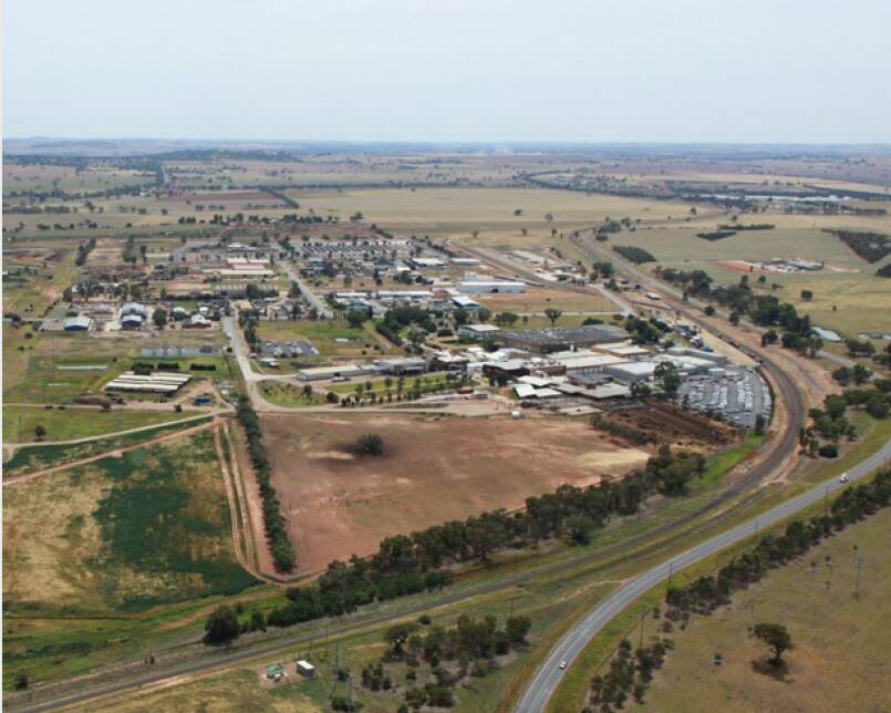 The Wagga Special Activation Precinct site at Bomen, which has received $20.6 million in the 2020-21 NSW Budget to promote industrial business growth. Picture: NSW Treasury