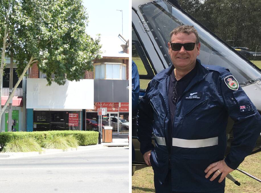 PROPOSAL: The Baylis Street address in Wagga (left) that is the subject of a development application to Wagga City Council for a 'Flirt' adult store and (right) Flirt owner Jeff Oliver, who has filed the application.