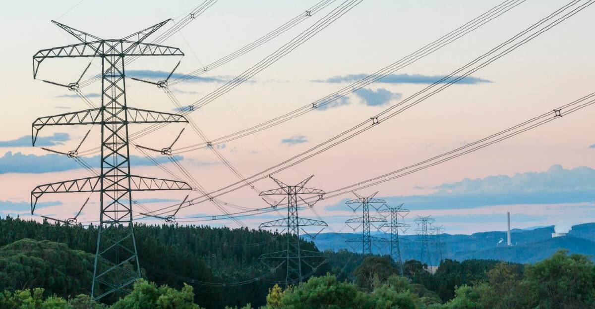 An example of the kind of high-voltage electricity transmission towers that could run from Wagga to the Snowy Hydro scheme under the HumeLink project. Picture: Transgrid.