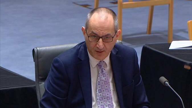 Home Affairs department secretary Michael Pezzullo answers questions at Senate Estimates in October about whether the immigration agency was investigating former Wagga MP Daryl Maguire's visa scam. Picture: Parliament of Australia