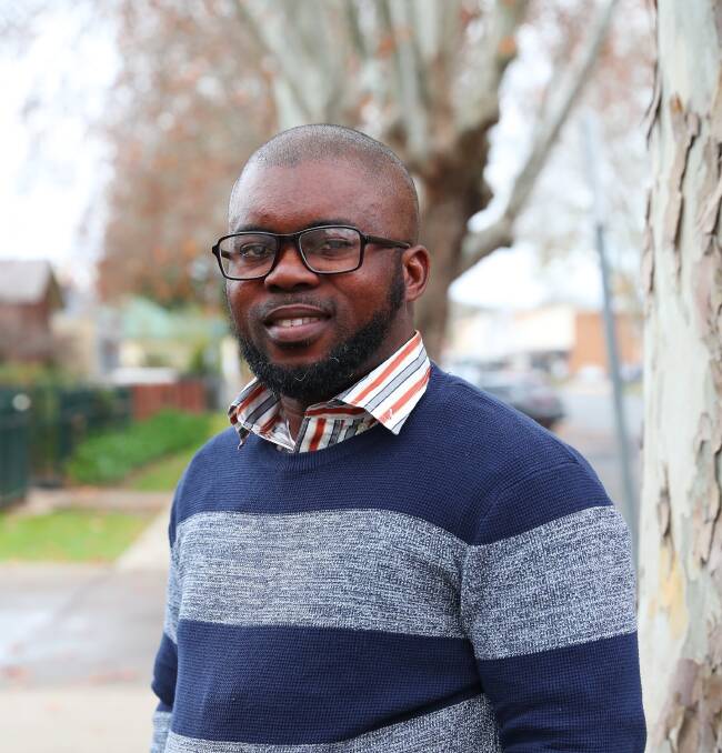 GOOD MOVE: Abdulrahman Ayeni, who migrated to Wagga from Nigeria 18 months ago, now considers the move a success. Picture: Emma Hillier