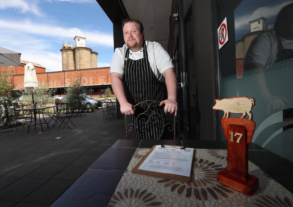 UNFORTUNATE: Shaun Mcfarlane, sous chef at The Pig and Pastry Wagga, says the store closing was due to lower-than-expected foot traffic. Picture: Les Smith