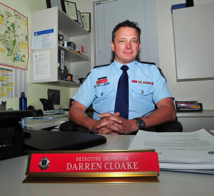 MOVING ON: Riverina Police District's crime manager Detective Chief Inspector Darren Cloake finishes up in the region after eight years. Picture: Chelsea Sutton
