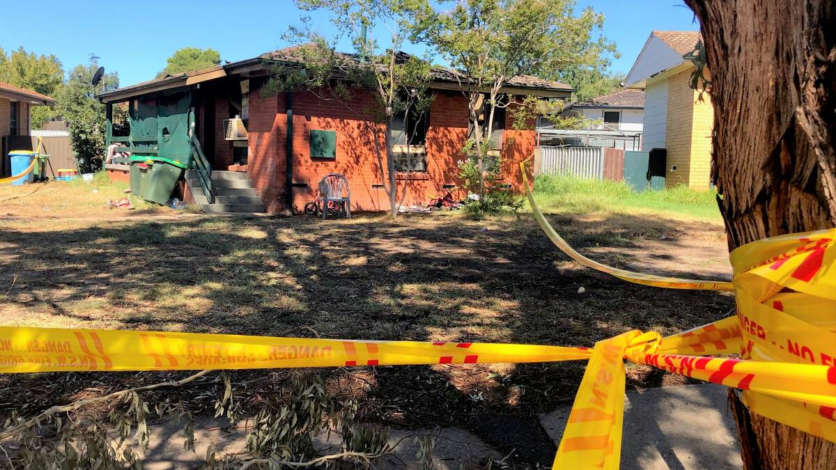 DAMAGED: The latest house fire in Wagga has had its roof destroyed by another suspicious fire.