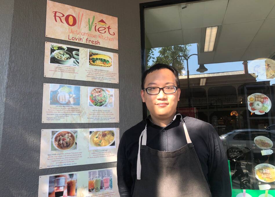 KEEN FOR GROWTH: Harry Ly, owner of Roll Viet in Wagga Central, said he was keen to grow the restaurant after acquiring it less than a year ago. Picture: Toby Vue