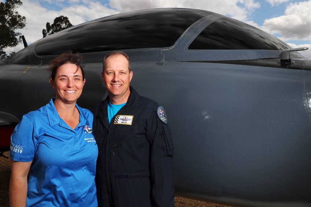 POWER COUPLE: Janette and Craig Wilcockson at RAAF Base Wagga where they both work in delivery technical training. Picture: Emma Hillier