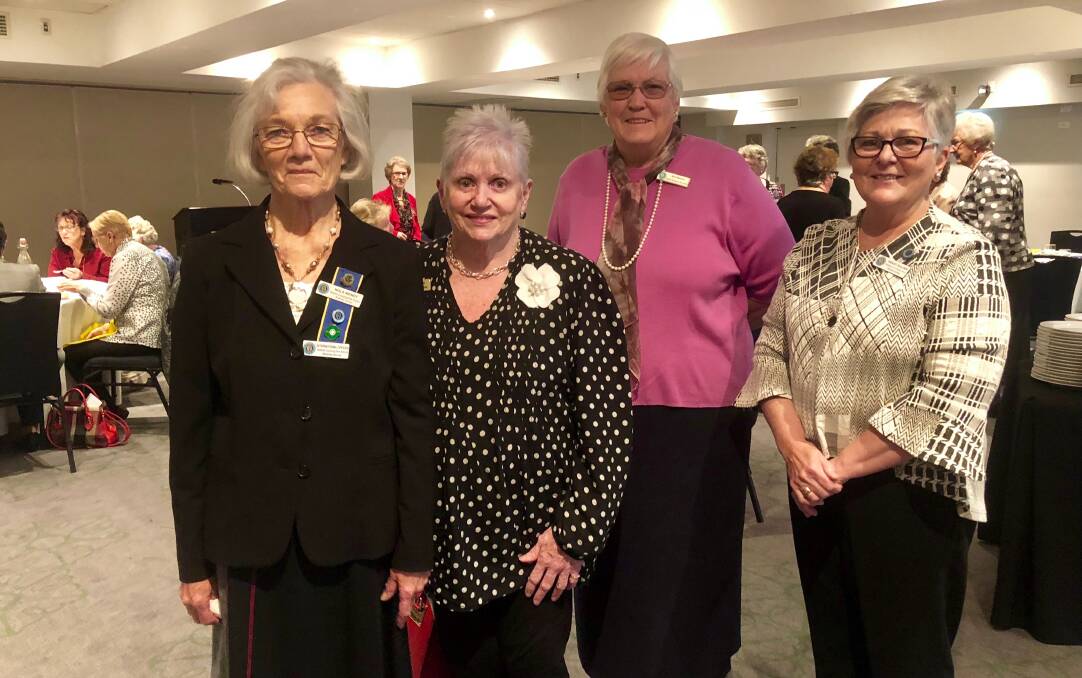 MILESTONE: Nola Wendt, Wendy Dolen, Ann Adams and Annie Kiefer — members of Yathella Coursing-Park Branch of the Country Women's Association. Picture: Toby Vue