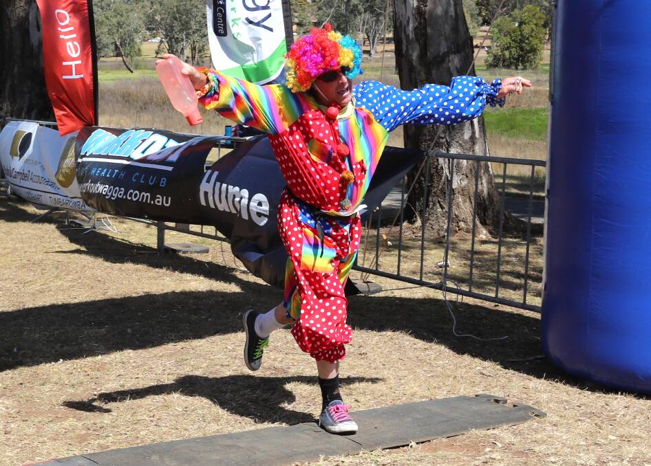 NOT SO SERIOUS: Brian Clarke was one of the many characters at this year's event who showed that running can actually be fun and colourful. Picture: Les Smith