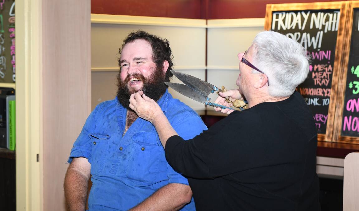 FOR A CAUSE: Uranquinty-based stock carter Greg Fyfe loses his beard to raise funds for farmers.