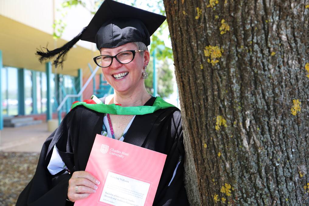 SUCCESS: For her strong performance in the Bachelor of Information Studies, Wagga woman Kara Williams <AGE> received three academic prizes. Picture: Emma Hillier