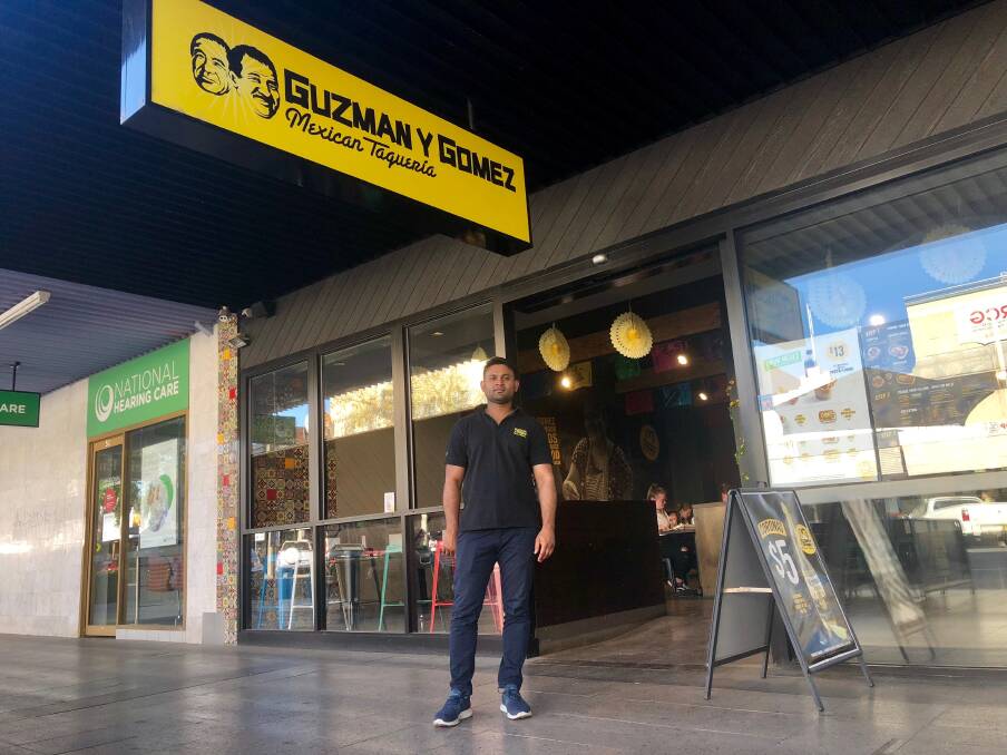 SET TO HAND OVER: Asif Ahmed, current owner of Guzman Y Gomez on Baylis Street, says family reasons are the reason he has put the business on sale. Picture: Toby Vue