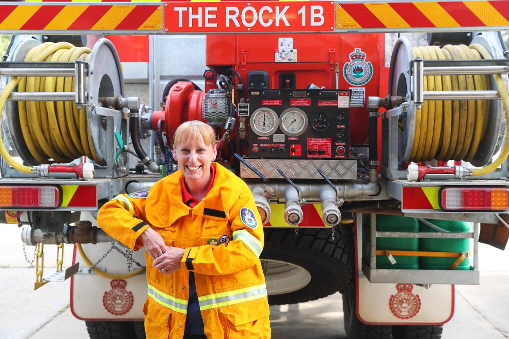 NO STOPPING: Petrina O'Connor, who has been at The Rock for nine years, encourages more women to join the RFS and emergency services. Picture: Emma Hillier