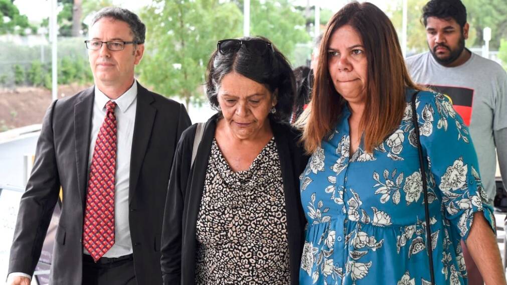HEARTBROKEN: Naomi Williams' mother, Sharon (centre), has called for reforms to how the health system engages with Aboriginal Australians after her daughter died in January 2016. Picture: AAP