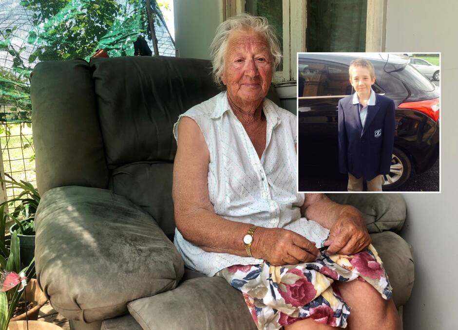 DEVASTATED: June Worldon, the great grandmother of 15-year-old Braydon Worldon (inset), says the loss of Braydon would take a long time to process.