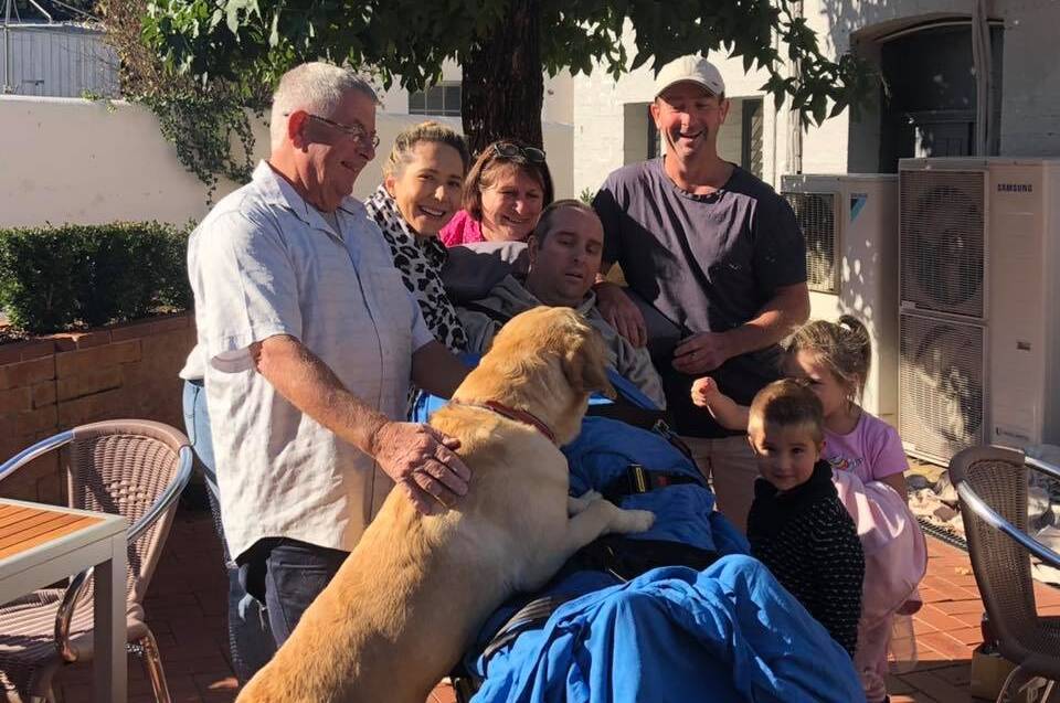 STAYING STRONG: The Lott family comes together to make more memories in their hometown of Gundagai. Picture: Supplied