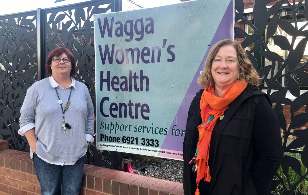 DRIVE FOR CHANGE: Julie Mecham and Gail Meyer at the Wagga Women's Health Centre is one of 70 organisations in the NSW Pro-Choice Alliance. Picture: Toby Vue