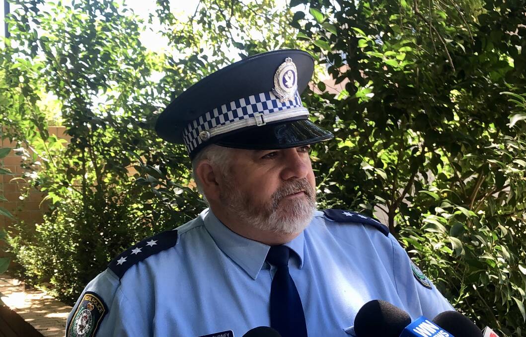 INVESTIGATING: Wagga Police Acting Inspector Nigel Turney.