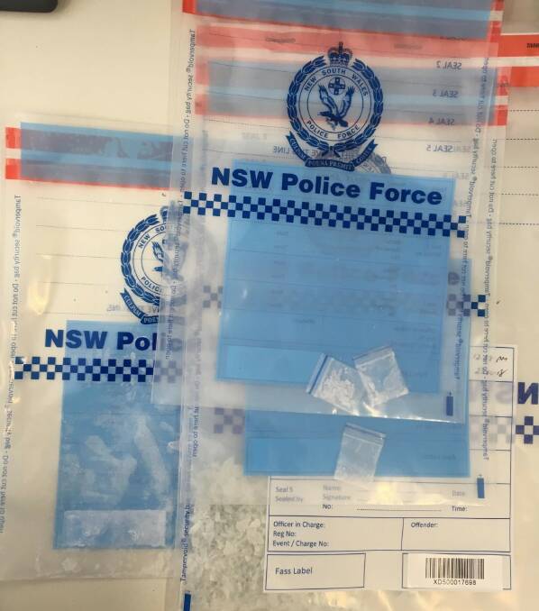 The crystal-like substance that police seized from the unit on Thorne Street, Wagga. Picture: Supplied