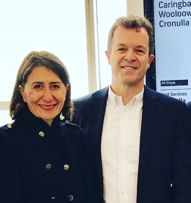 Attorney General and Acting Police Minister Mark Speakman with NSW Premier Gladys Berejiklian. Picture: Mark Speakman via Facebook