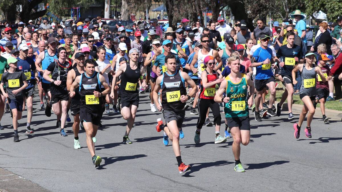 OUTDOOR FUN: Hundreds of runners, walkers and cyclists took part in the iconic Wagga Lake Run and Ride yesterday. Picture: Les Smith