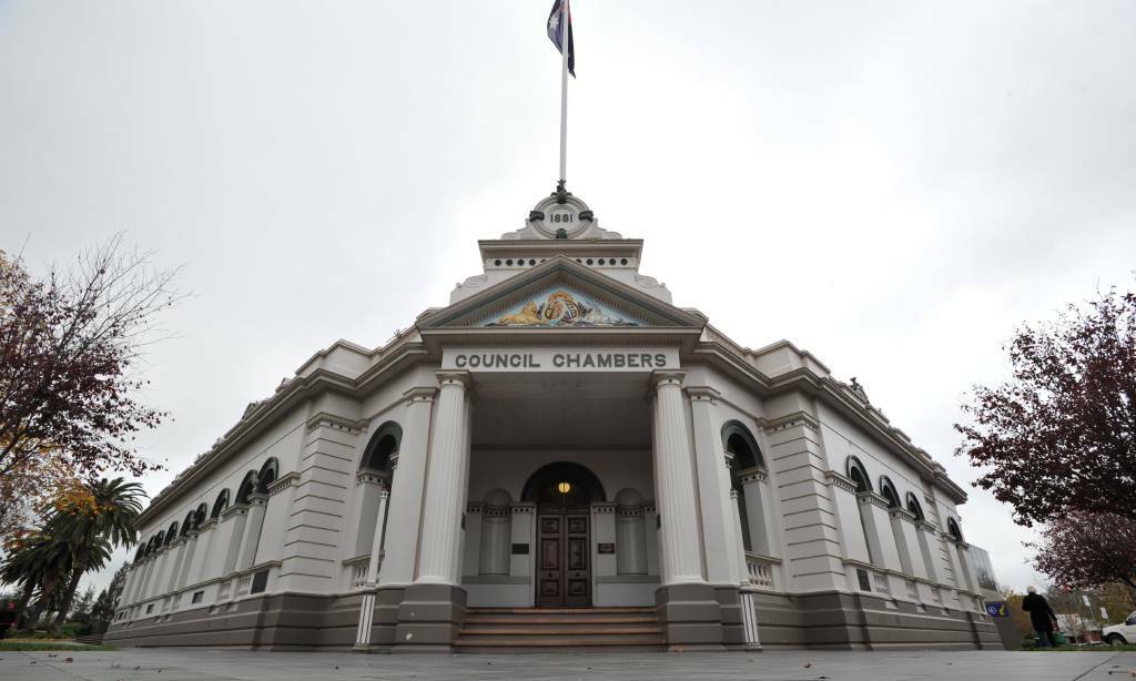 The Wagga City Council Chambers were one of two council buildings targeted where thousands of dollars were stolen.