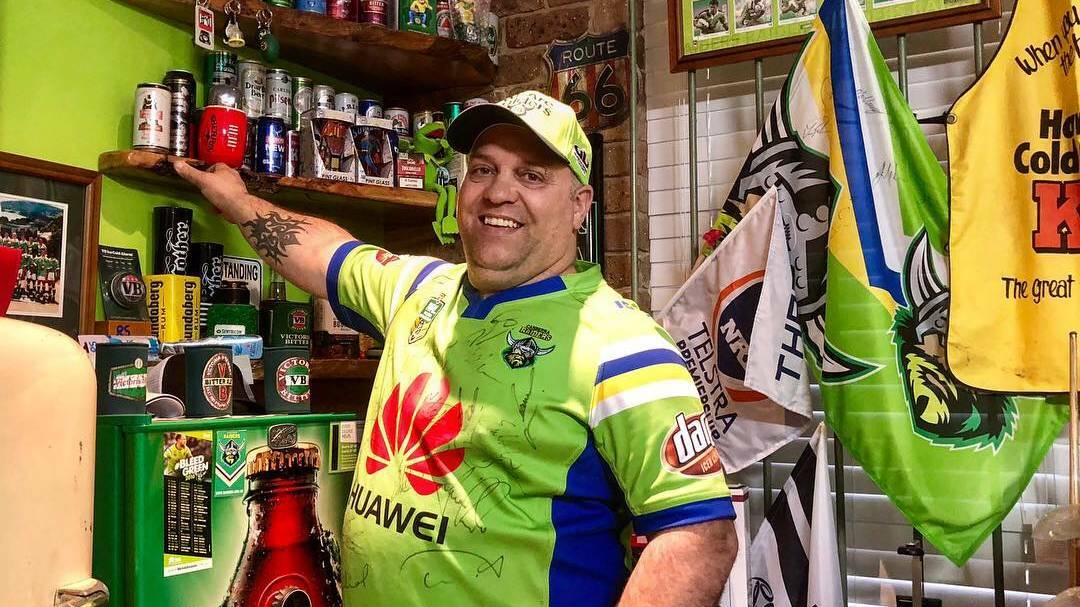 DISAPPOINTED: Wagga-based Raiders fan Tony Scutti says it is a disgrace that the club was hit with a financial penalty.
