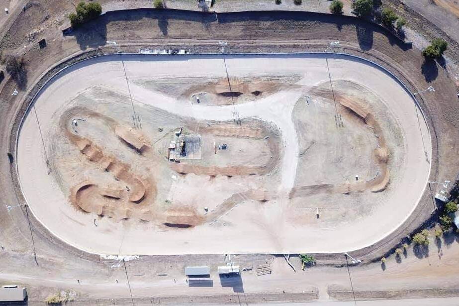 Aerial view of Wagga Motorcycle Sports Club's speedway in Yarragundry. Picture: Supplied