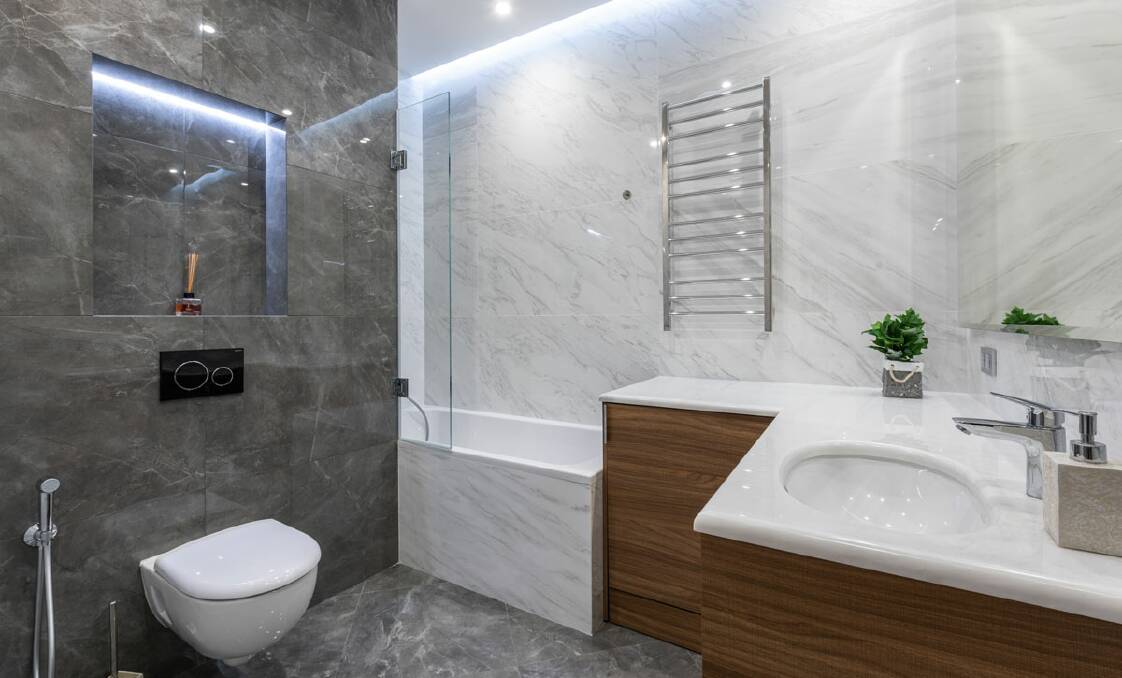 Don't neglect the bathroom: Make sure the lighting gives it the charm it deserves. Picture: Supplied