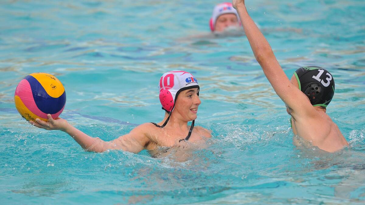 TOP FORM: Rex Gallagher (left) has been among Riverina's best at the NSWCHSSA water polo championships in Sydney. 