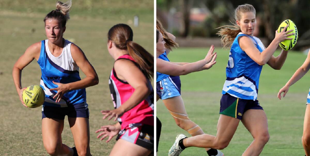 GREEN AND GOLD: Wagga touch football dynamos Rhiannon Podmore and Vienna Randal have been named in the Australian under 20 mixed side for the Youth Touch World Cup in Malaysia.