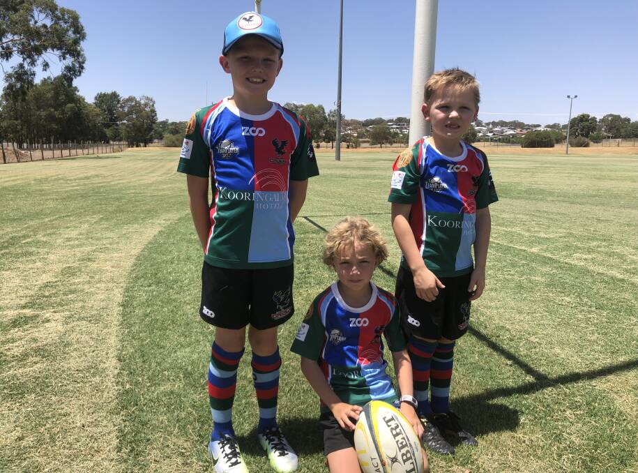 FUTURE OF RUGBY: Aspiring juniors like Luke, Sam and Max will get to play at a revamped Conolly Rugby Complex following the $295,000 grant.
