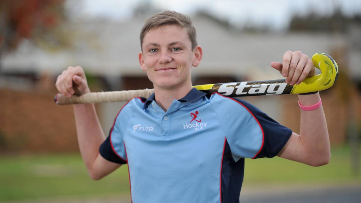 FRESH-FACED: A young Dylan Martin in 2015 after earning NSW selection. 