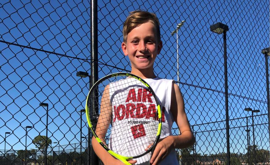 LOOK OUT, AUSTRALIA: Elijah Dikkenberg is fast becoming one of the premier tennis juniors in NSW. 