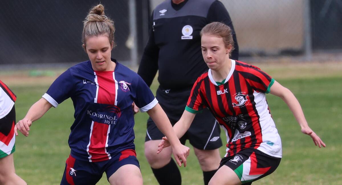 NEW LEADER: Maddy Harris (left) will lead the women's Wanderers in their inaugural NPLW season under Capital Football. 