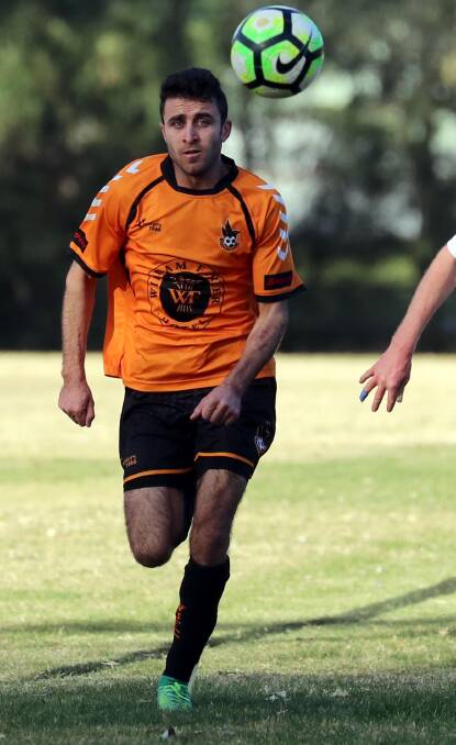 FINE FORM: Nazar Yousif has been in good touch for Wagga United, scoring yet another goal against Cootamundra on Sunday. 