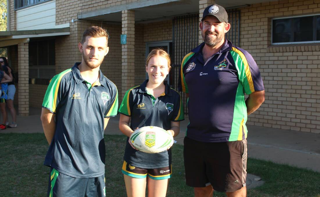 IN CHARGE: Lewis Read (left) and Gabby O'Connell (centre) will lead Wagga Vipers at the Junior State Cup next week. 