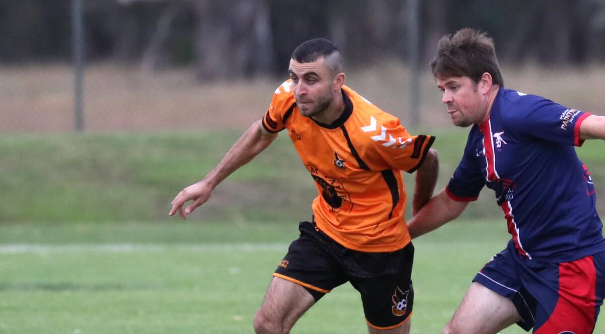 BACK IN ACTION: Nazar Yousif (left) will be among those returning for Wagga United this weekend. 