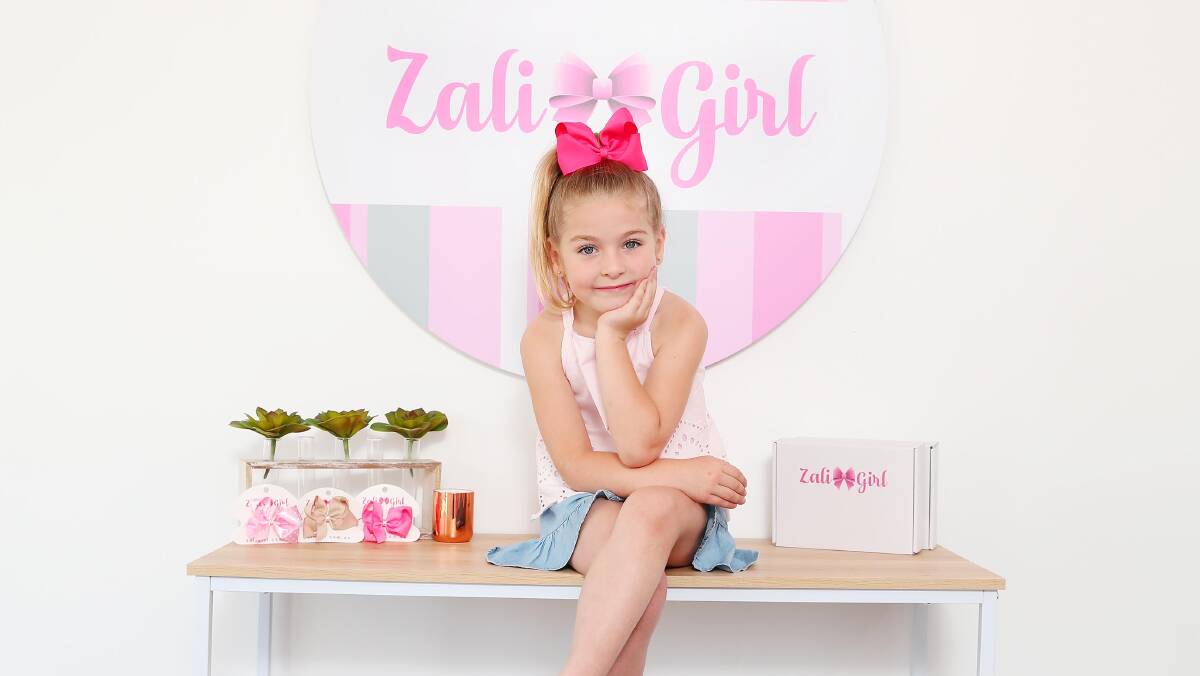HAIR BRAINED SCHEME: Wagga youngest entrepreneur, Zali Tozer, has launched her own hair accessory line. She's already sold 120 units. Picture: Kieren L Tilly