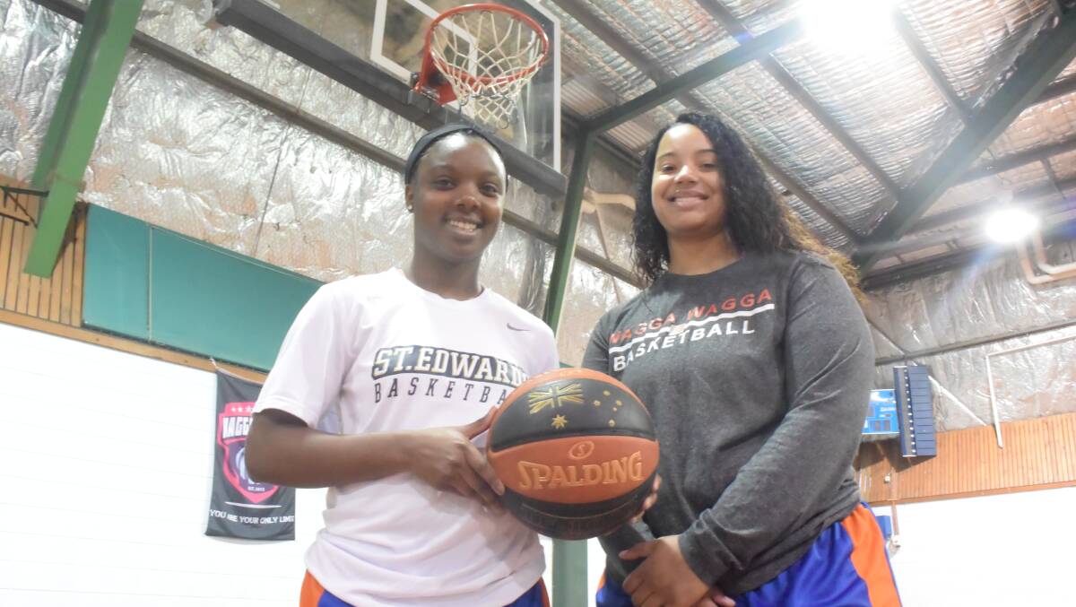 FROM AUSTIN TO MOUNT AUSTIN: Wagga Blaze duo Shakera Barnes and Khiani Clark have dominated for their adopted home town this year.